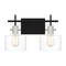 Quoizel Pensbury 2-Light Matte Black Vanity Light PEN8616MBK - alternate 1